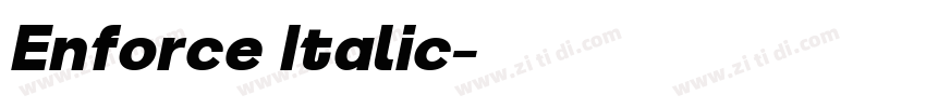 Enforce Italic字体转换 Enforce Italic字体转换